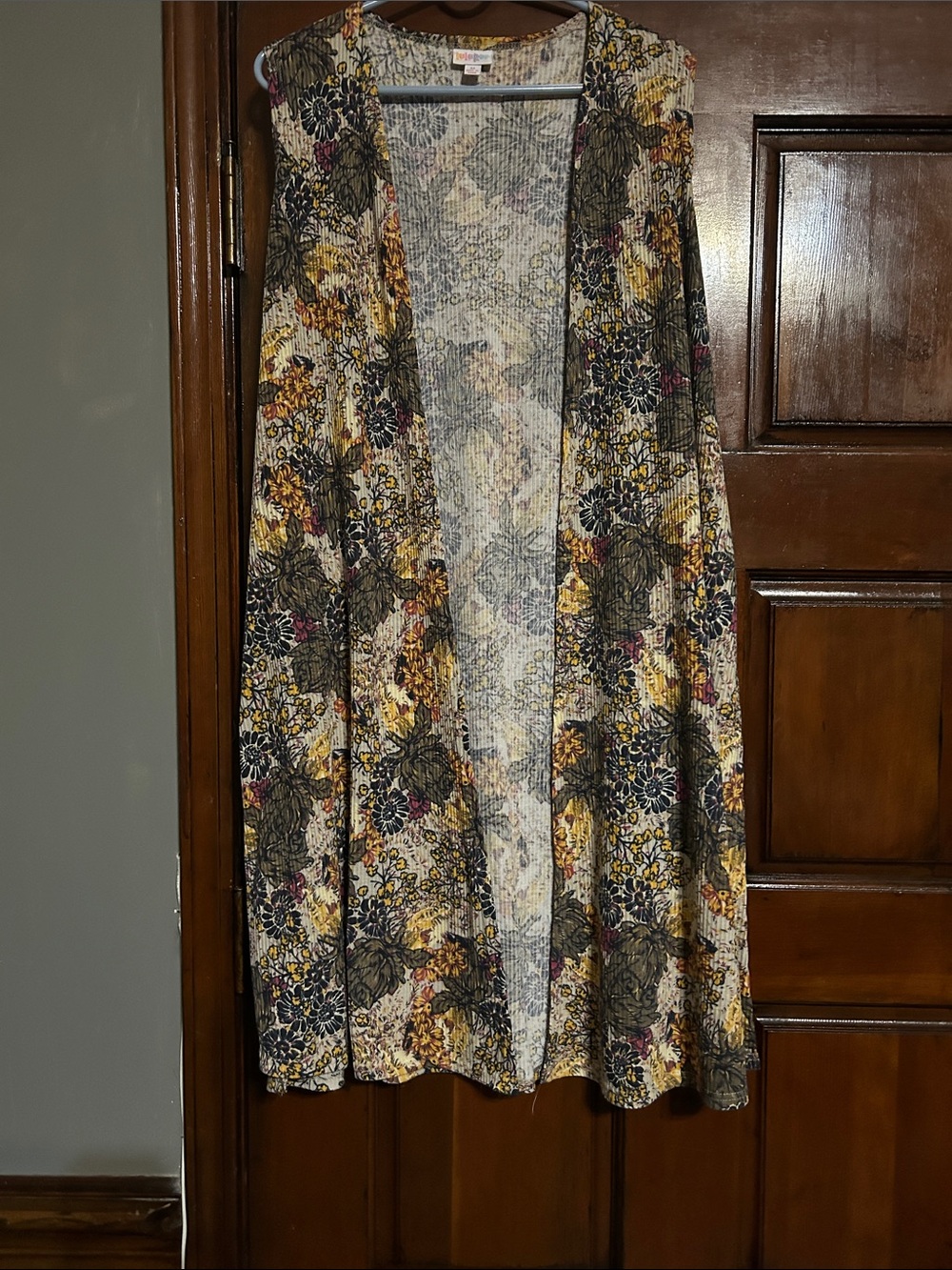 LuLaRoe Kids Dress Floral Print in Yellow, Blue, Purple